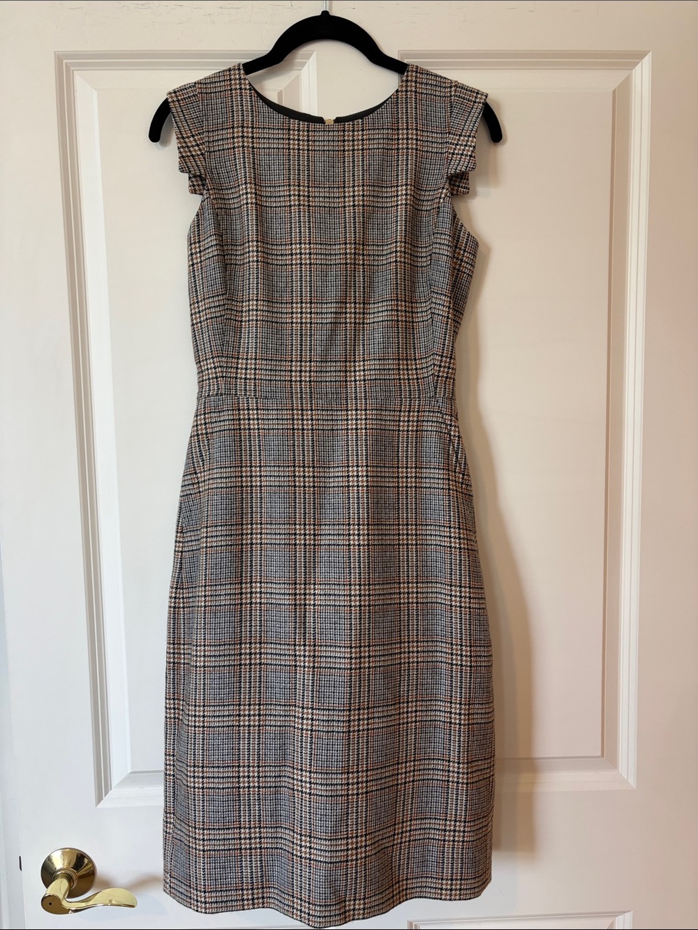 J. Crew Plaid Wool Portfolio Dress, 00